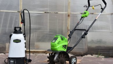аккумуляторный опрыскиватель и культиватор Greenworks