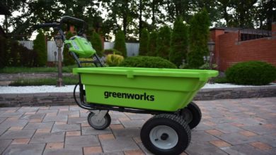 аккумуляторная самоходная тележка Greenworks G40GC